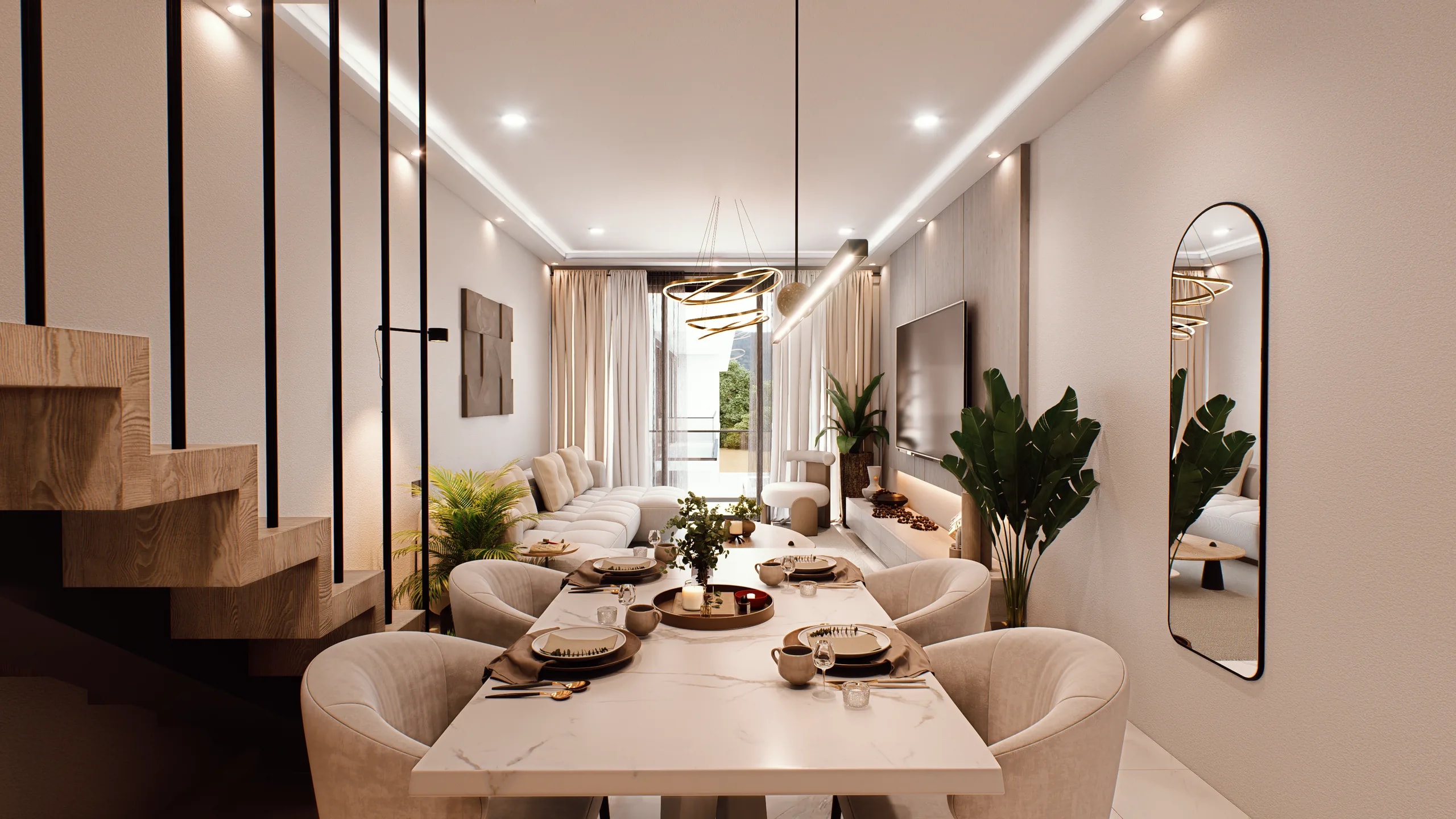 Por dentro — del comedor al balcón, Tipo A